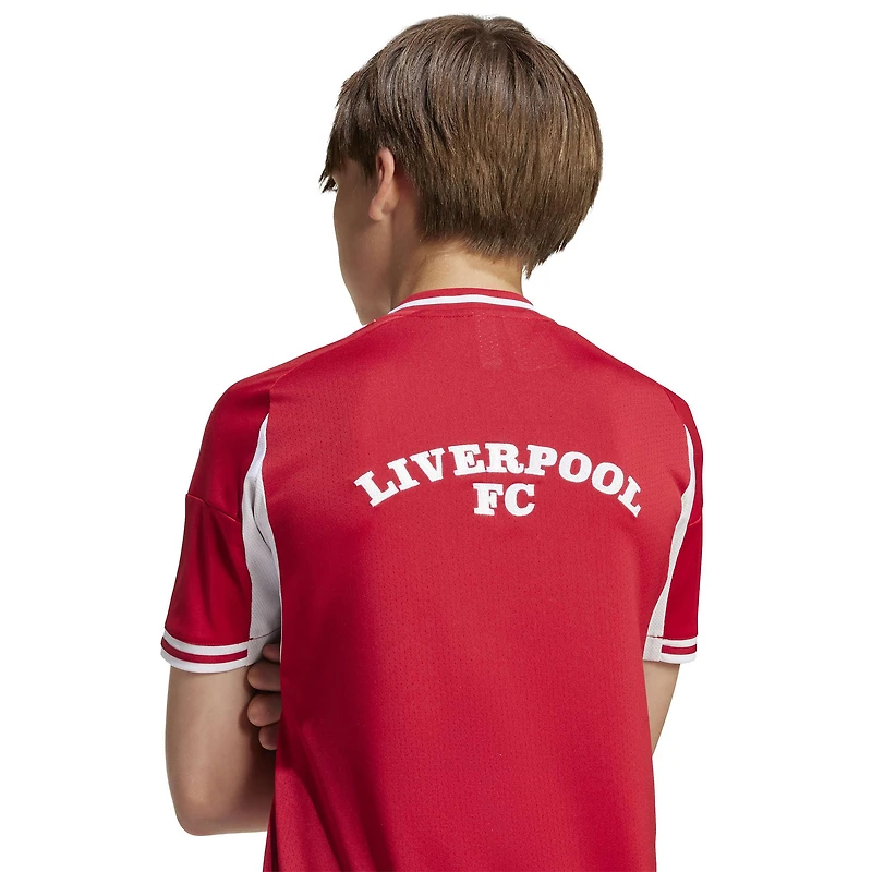 Youth adidas  Red Liverpool Full-Button Baseball Jersey