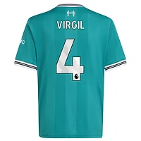 Youth adidas Virgil van Dijk Red Liverpool 2025/26 Home Replica Jersey