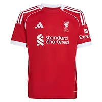 Youth adidas Virgil van Dijk Red Liverpool 2025/26 Home Replica Jersey