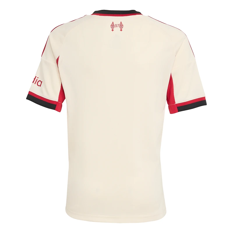Youth adidas  White Liverpool 2025/26 Away Replica Jersey