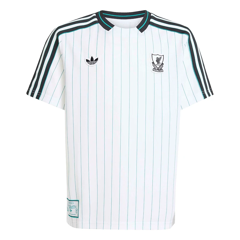 Maillot adidas blanc Liverpool Terrace Icons Fashion pour jeunes