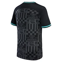 Maillot Nike noir Liverpool x LeBron James Collection 2023/24 Stadium Replica pour enfant