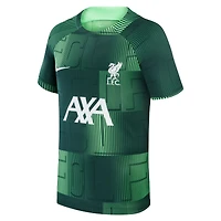 Haut Performance d'Avant-Match Nike Liverpool 2023/24 Vert pour Enfant