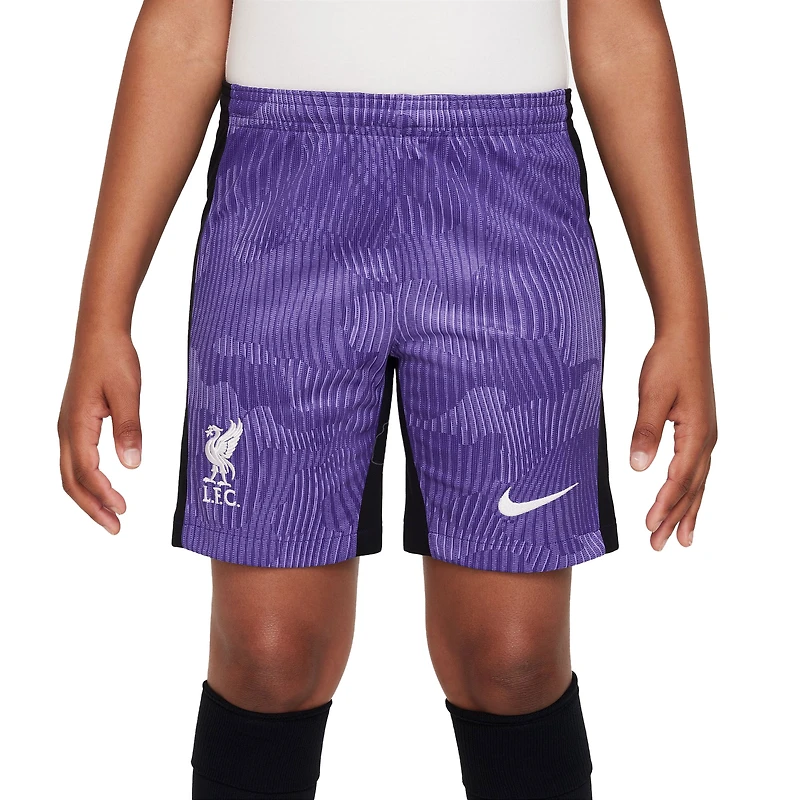 Short de performance pour enfant Nike Liverpool 2023/24 Third Stadium violet