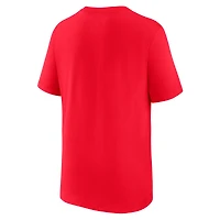 T-shirt Nike rouge Liverpool avec personnage pour jeune