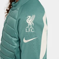Haut Nike Teal Liverpool 2024/25 Academy Drill à fermeture éclair quart de tour pour jeune