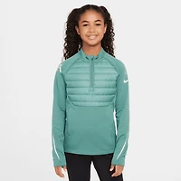 Haut Nike Teal Liverpool 2024/25 Academy Drill à fermeture éclair quart de tour pour jeune
