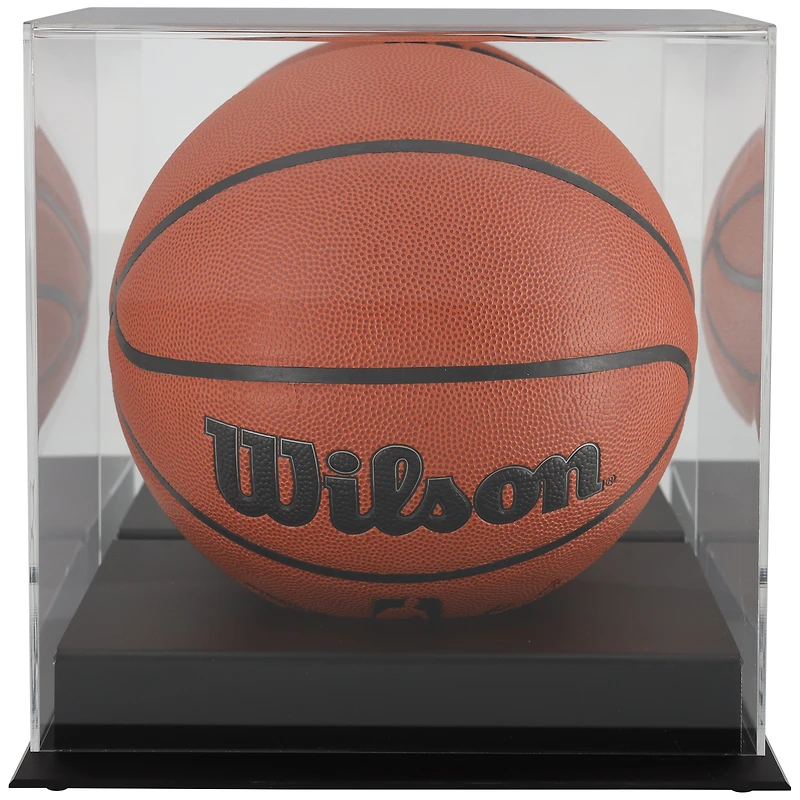 Vitrine de basket-ball à base noire et dos miroir avec finition mate