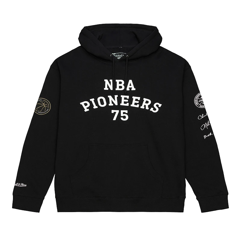 Men's Mitchell & Ness Black 75th Anniversary NBA Pioneers Hoodie