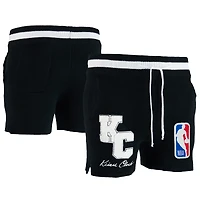 Short en maille NBA x Keiser Clark noir et blanc sans identification de l'appelant pour homme