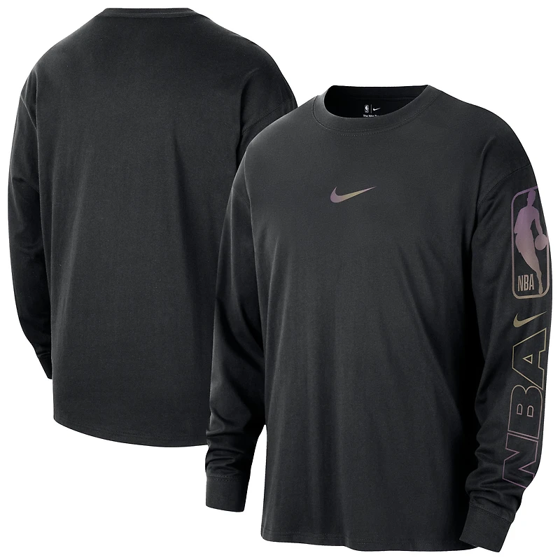 T-shirt à manches longues Nike NBA Team 31 Max90 noir pour homme