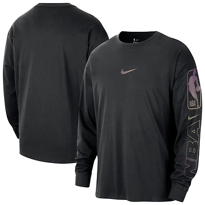 T-shirt à manches longues Nike NBA Team 31 Max90 noir pour homme
