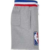 Men's Nike Gray NBA 75th Anniversary Logo Fleece - Shorts
