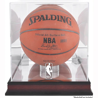 NBA (2018 - Present) Logo Mahogany Basketball Display Case