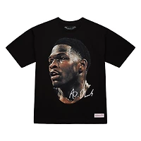 T-shirt NBA Anthony Edwards M&N Real Big Face Players V100492 TEEMENGRA TP14234-NBPBLCK