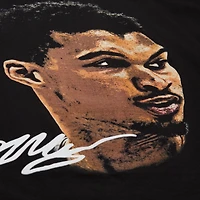 Unisex Mitchell & Ness Victor Wembanyama Black NBA Real Big Face Player T-Shirt