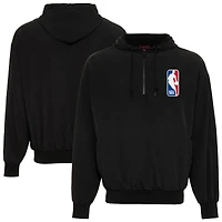 Unisex Sportiqe  Black NBA Winfield Quarter-Zip Fleece Hoodie