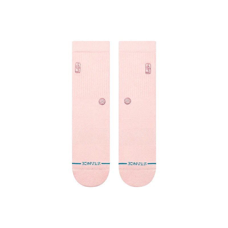 Chaussettes unisexes Stance roses NBA Logoman Crew