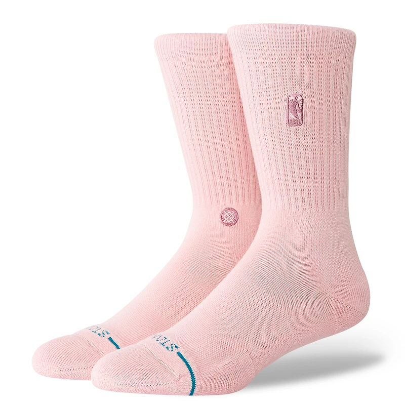 Chaussettes unisexes Stance roses NBA Logoman Crew