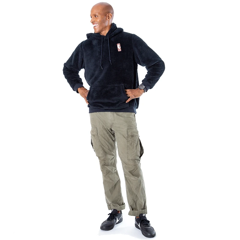 Unisex The Best Lounger World By Jill Martin Black NBA Breast Cancer Awareness Oversized Lounge Pullover Hoodie