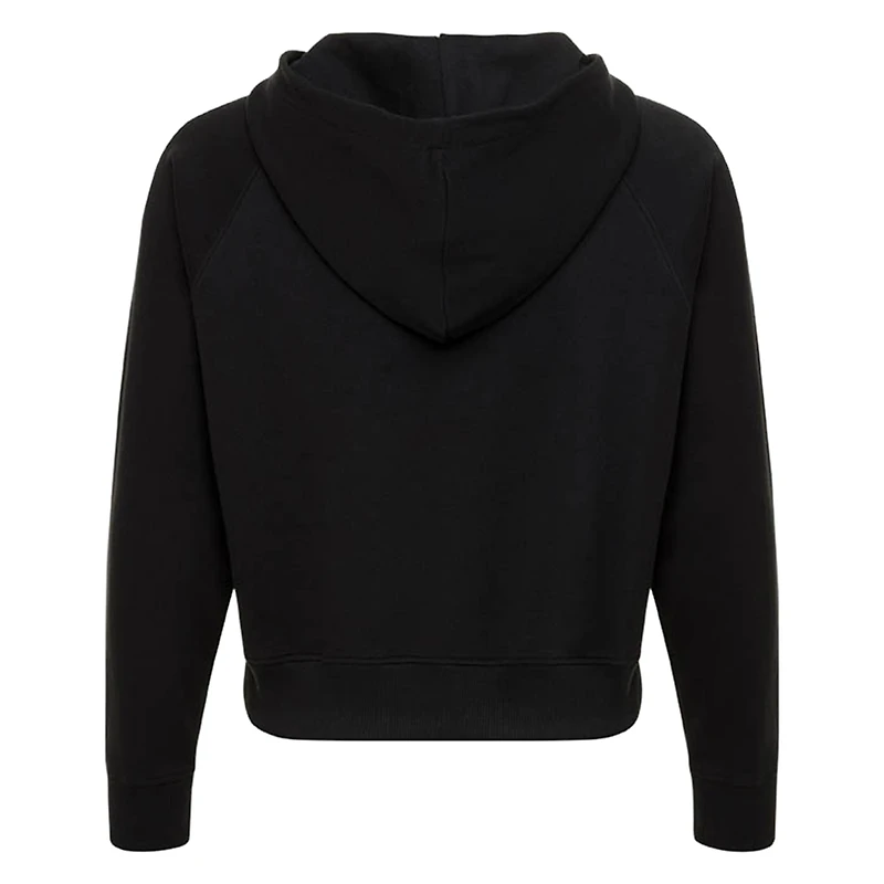 Women's Sportiqe  Black NBA Ella Raglan Cropped Hoodie