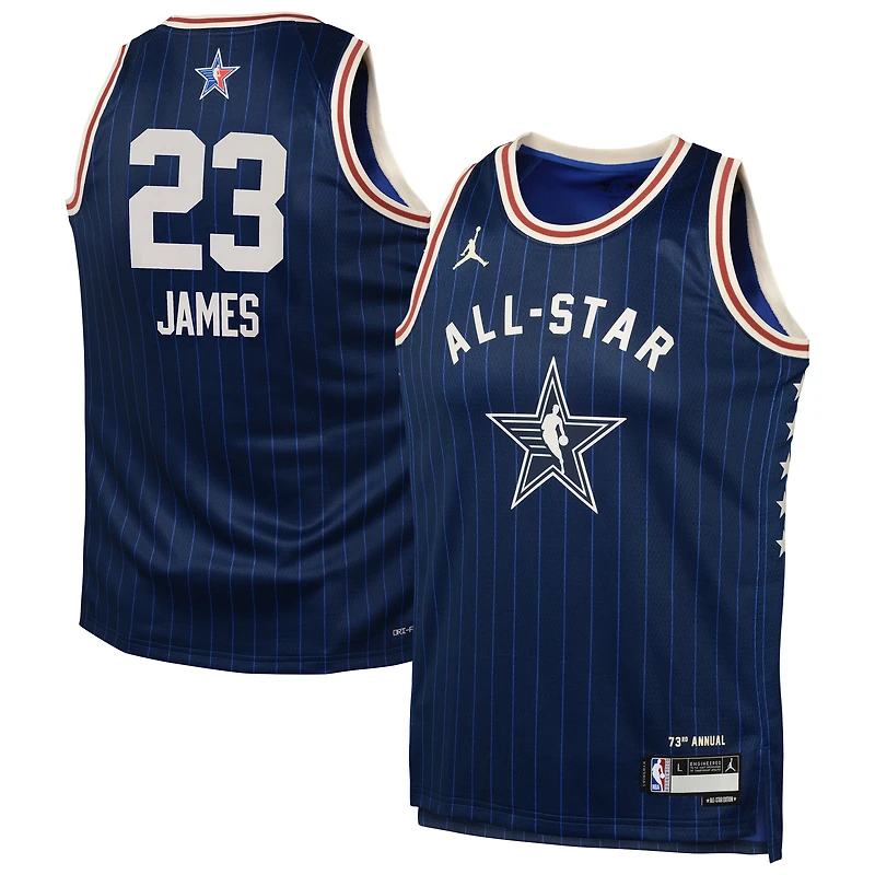Youth Jordan Brand LeBron James Navy 2024 NBA All-Star Game Swingman Jersey