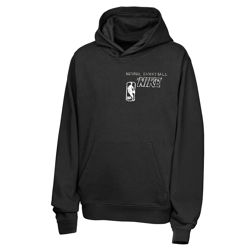 Youth Nike Black NBA Oversized Team 31 Baller Club Premium Hoodie