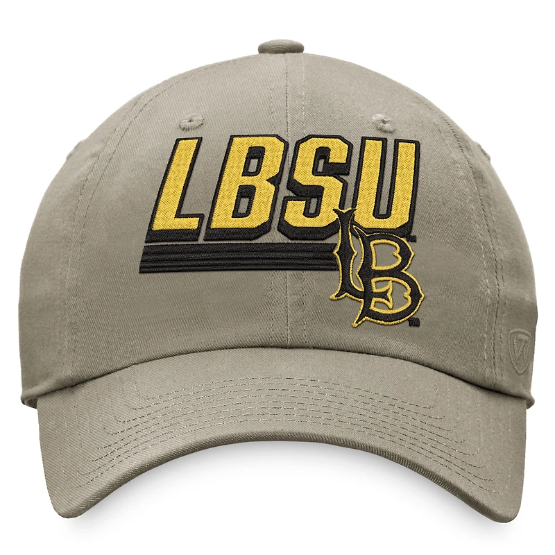 Chapeau réglable Top of the World kaki Cal State Long Beach The Beach Slice pour hommes