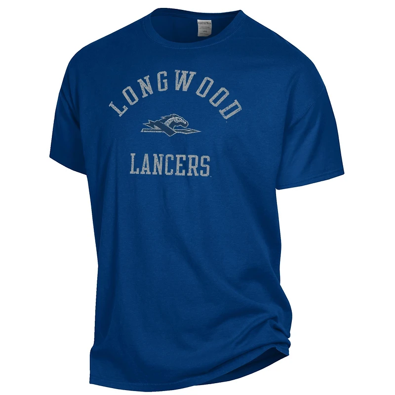 Men's ComfortWash Navy Longwood Lancers Arch Logo Garment Dyed T-Shirt