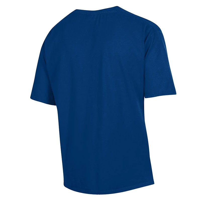 Men's ComfortWash Navy Longwood Lancers Arch Logo Garment Dyed T-Shirt