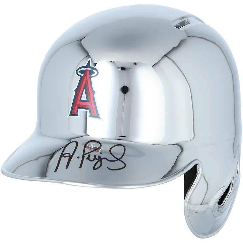 Albert Pujols Los Angeles Angels Autographed Alternate Chrome Mini Batting Helmet