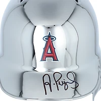 Albert Pujols Los Angeles Angels Autographed Alternate Chrome Mini Batting Helmet
