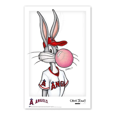Bugs Bunny Los Angeles Angels 11"x 17" Looney Tunes affiche imprimée