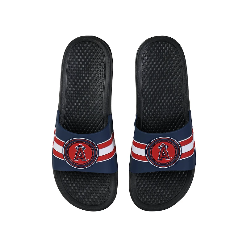 FOCO Los Angeles Angels Stripe Sandales à enfiler surélevées