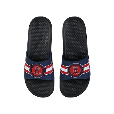 FOCO Los Angeles Angels Stripe Sandales à enfiler surélevées