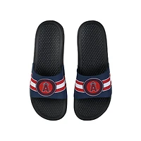FOCO Los Angeles Angels Stripe Sandales à enfiler surélevées