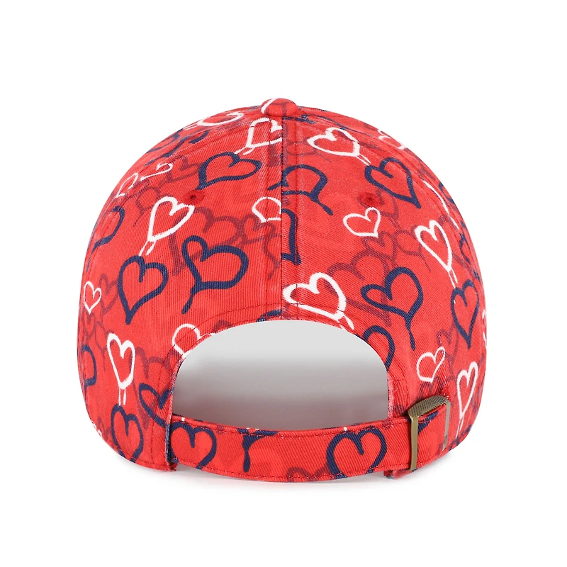 Girls Youth '47 Red Los Angeles Angels Mural Clean Up Adjustable Hat