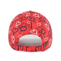 Girls Youth '47 Red Los Angeles Angels Mural Clean Up Adjustable Hat