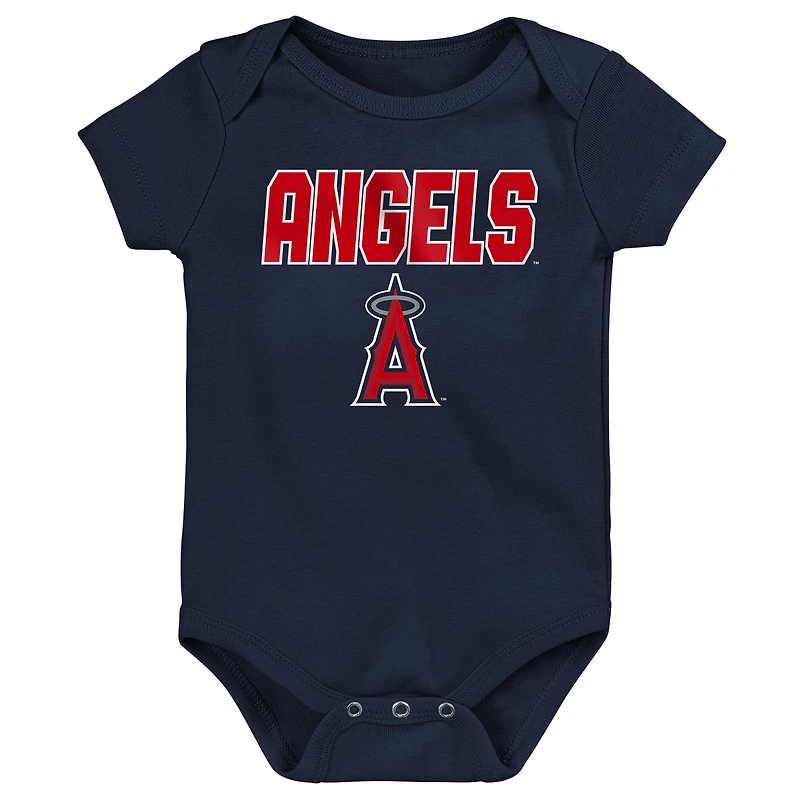 Infant Outerstuff Los Angeles Angels Home Plate 3-Piece Bodysuit Set