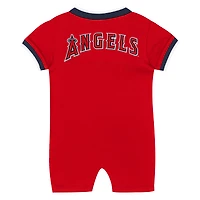 Combinaison à pinces rouges Baby Outerstuff Los Angeles Angels