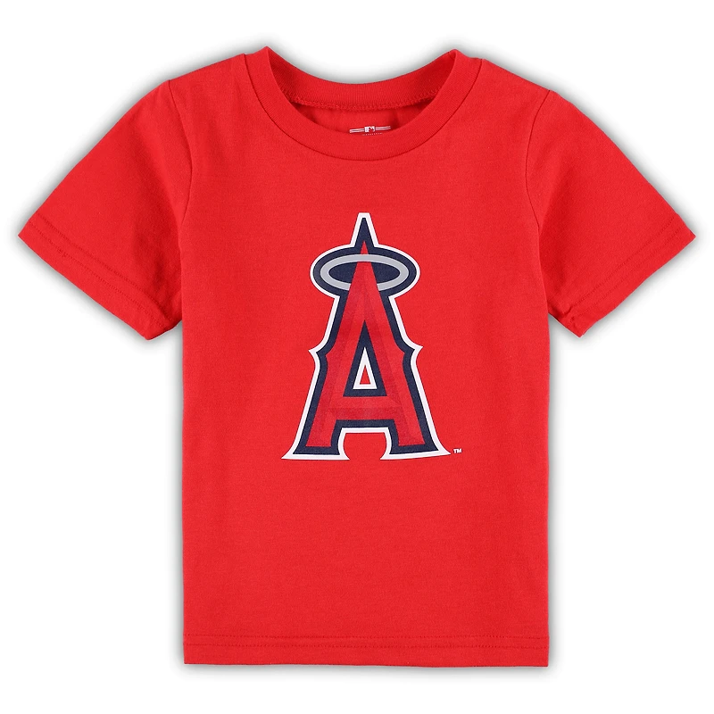 T-shirt bébé rouge Los Angeles Angels Team avec logo principal