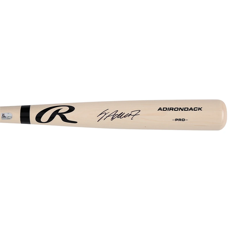Jo Adell Los Angeles Angels Autographed Blonde Rawlings Pro Bat
