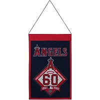 Bannière des champions du 60e anniversaire des Los Angeles Angels 18'' x 12''