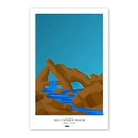 Los Angeles Angels Angels Stadium of Anaheim 11'' x 17'' Minimalist Stadium Poster Art Print