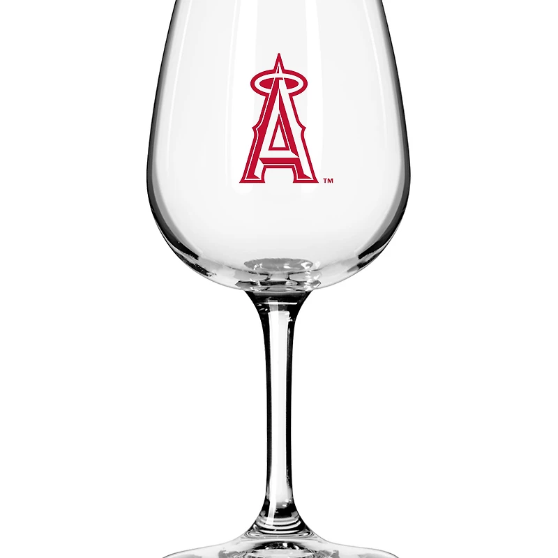 Verre à vin à pied avec logo des Los Angeles Angels, 12 oz