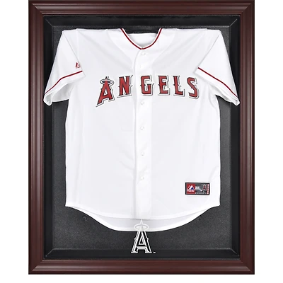 Los Angeles Angels Mahogany Framed Logo Jersey Display Case