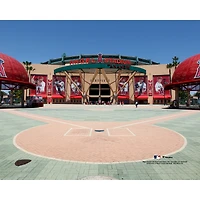 Los Angeles Angels Unsigned Angel Stadium Exterior View Photograph