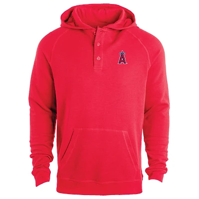 Sweat à capuche léger manches raglan Dunbrooke Red Los Angeles Angels Montana pour homme