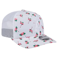 Casquette extensible à bouton-pression 9SEVENTY Flamingo blanche des Los Angeles Angels de New Era pour homme