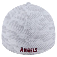 Casquette New Era blanche Los Angeles Angels Graded 39THIRTY Flex pour homme
